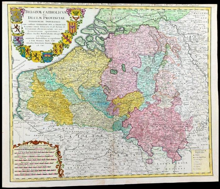 België - Noord-Europa, Nederland, Luxemburg, Frankrijk,, Boeken, Atlassen en Landkaarten