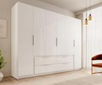 Kledingkast wit hoogglans 270x59x211 Garderobekast, Huis en Inrichting, Verzenden, Nieuw