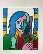 Jim Nagoya - La Jeune Fille a la Rose, Antiek en Kunst, Kunst | Schilderijen | Modern