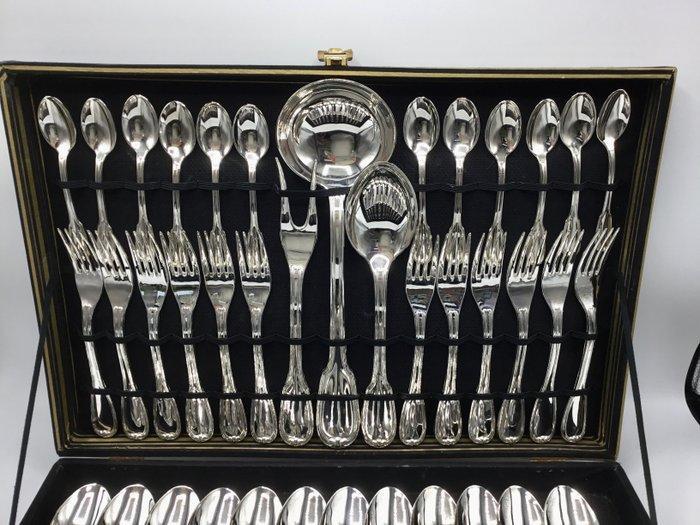 Bestekset voor 12 personen (51) - Metaal - AMC 800, Antiek en Kunst, Antiek | Meubels | Tafels