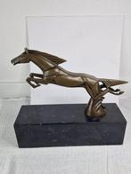 C. Brau - Beeld, Bronzen Springend paard - 21 cm - Brons,