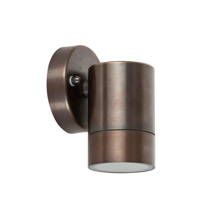 Wandverlichting modern Focus Muurlamp Brons, Tuin en Terras, Buitenverlichting, Verzenden