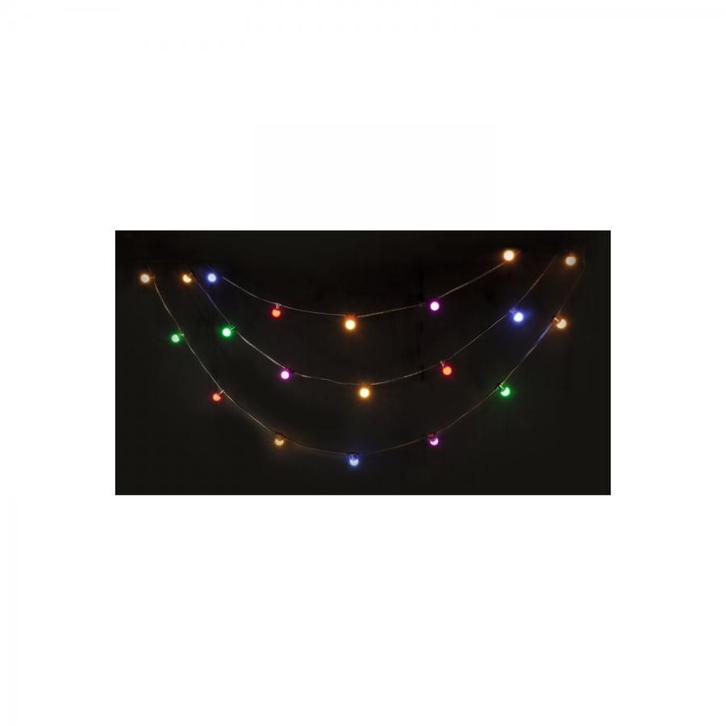 Ibiza Ledstring-color Lichtsnoer Met 20 Kleur LED Lampen, Muziek en Instrumenten, Licht en Laser