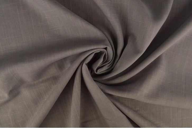 10 meter linnen viscose - Donkergrijs, Hobby en Vrije tijd, Stoffen en Lappen, 120 cm of meer, 200 cm of meer, Grijs, Nieuw, Linnen