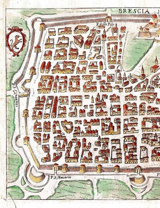 Italië - Brescia; F. Scoto - Brescia - 1670, Boeken, Atlassen en Landkaarten