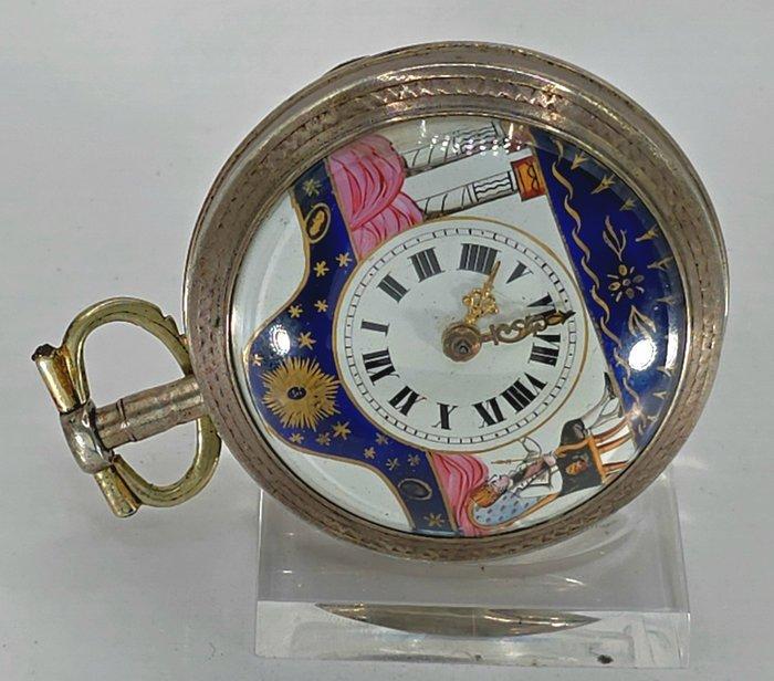 Alpenland - Spindeluhr mit Silbergehäuse - Doppeladler, Handtassen en Accessoires, Horloges | Heren