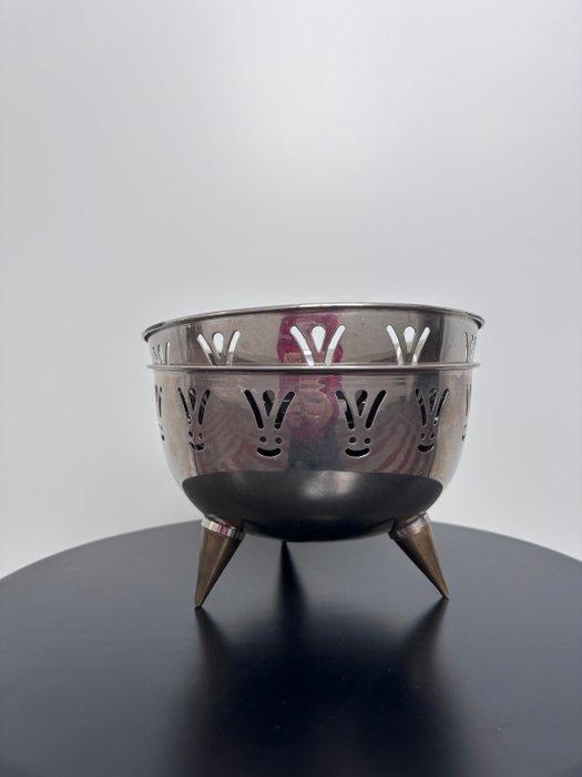 Fruitschaal (2) - Messing, Verchroomd - Eclectische set, Antiek en Kunst, Curiosa en Brocante