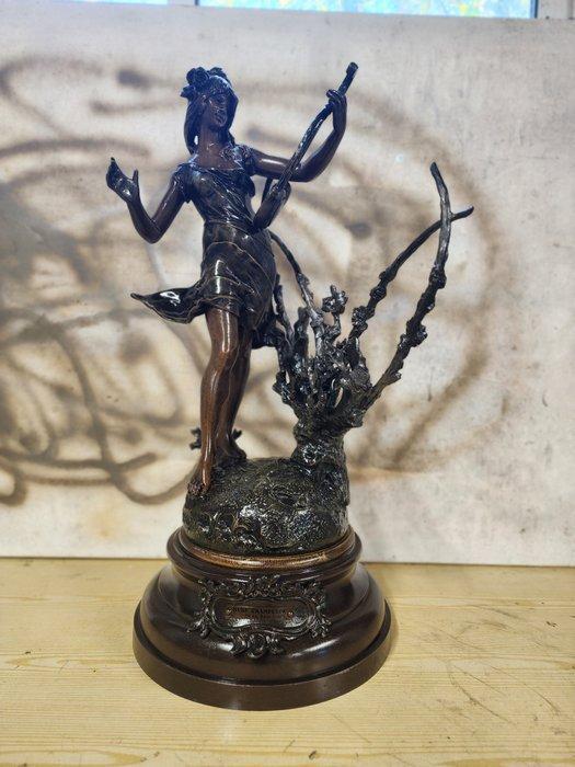 Auguste Moreau (1834-1917) - Sculpture, Muse Champetre - 64, Antiek en Kunst, Kunst | Designobjecten