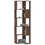 vidaXL Boekenkast 5-laags hoek 50x50x179 cm bewerkt hout, Huis en Inrichting, Kasten | Boekenkasten, Verzenden, Nieuw