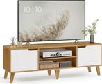 TV meubel - tv kast - max 65 inch tvs - lengte 147 cm -, Verzenden