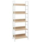 vidaXL Boekenkast 5 schappen 60x27,6x158,5 cm bewerkt hout, Huis en Inrichting, Kasten | Boekenkasten, Verzenden, Nieuw