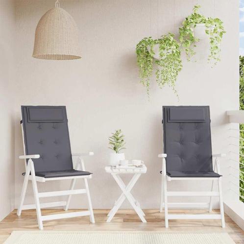 vidaXL Stoelkussens 2 st hoge rug oxford stof, Huis en Inrichting, Woonaccessoires | Kussens, Nieuw, Verzenden