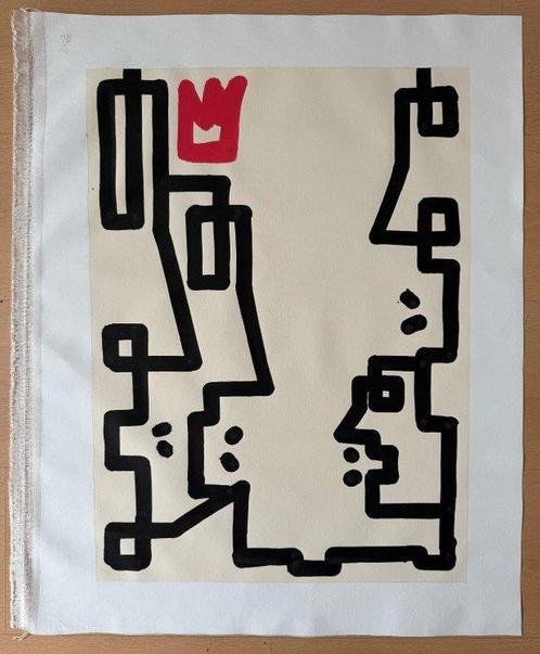 MrKas (1980) - The Line Between Us and Power, Antiek en Kunst, Kunst | Schilderijen | Modern