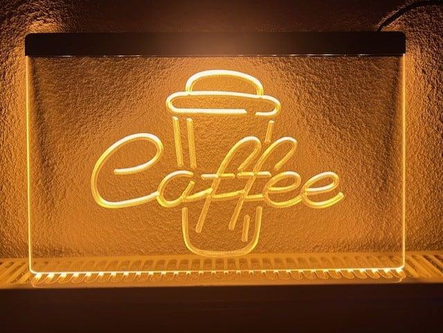 Koffie coffe bar neon bord lamp LED verlichting reclame lich, Maison & Meubles, Lampes | Autre, Envoi