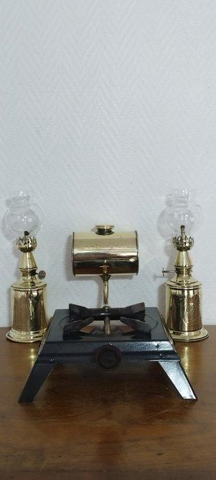 Gaudard - clamfor - Lamp (3) - warmtebron/lamp - Koper,, Antiek en Kunst, Curiosa en Brocante