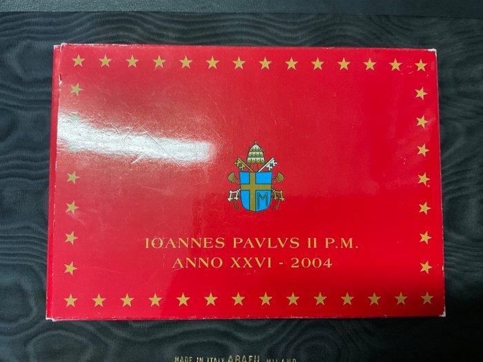 Vaticaan. Proof Set 2004 (incl. medaglia in argento) (Zonder, Postzegels en Munten, Munten | Europa | Euromunten