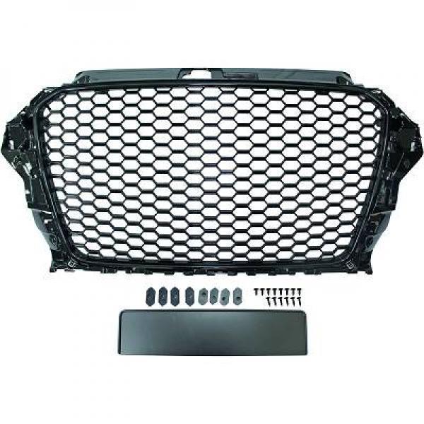 Grill | Audi | A3 12-16 3d hat. / A3 Cabriolet 13-16 2d cab., Auto-onderdelen, Carrosserie, Nieuw, Audi, Verzenden