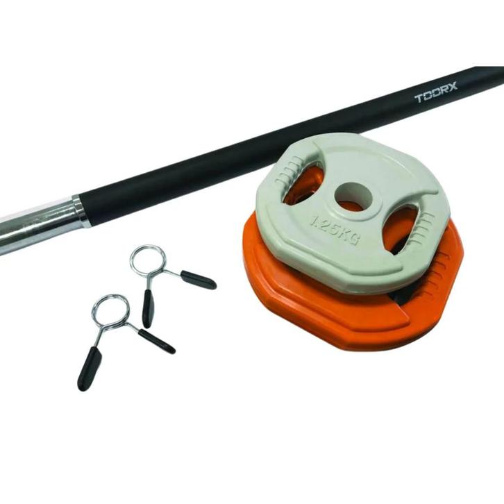 Toorx Fitness Aerobic Pump Set - 10 kg - oranje/grijs, Sport en Fitness, Fitnessmaterialen, Nieuw, Verzenden