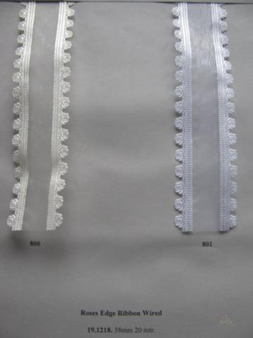 Lint roosrand en draad 38mm rol 20meter - 800 pearl champ, Hobby & Loisirs créatifs
