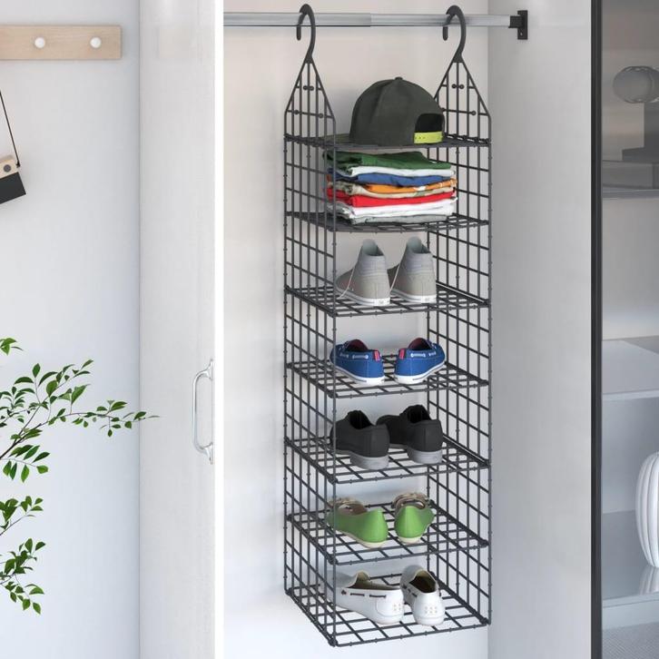 vidaXL Kastorganiser hangend met 7 schappen, Huis en Inrichting, Kasten | Kleerkasten, Nieuw, Verzenden
