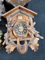 Klok - Hout - 1960-1970, 1960-1970, Antiek en Kunst, Curiosa en Brocante