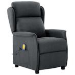 vidaXL Massagestoel met kussen Donkergrijs 67.5 x 93.5 x, Huis en Inrichting, Verzenden, Nieuw