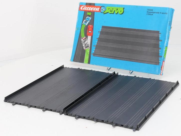 Carrera Servo 140 78508 dubbelrecht 4-sprong 2 st. #5214, Verzamelen, Spoorwegen en Tram, Overige typen, Gebruikt, Ophalen of Verzenden