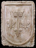 sculptuur, Stemma Araldico  Giovanna D Arco  - 25 cm -