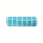 Deco Mesh Blauw Wit Raster Voor Kransen en Inpakken Decomesh, Nieuw