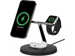 Belkin WIZ009vfBK - 3-in-1 Draadloze Oplader Qi2 - MagSafe, Verzenden, Zo goed als nieuw