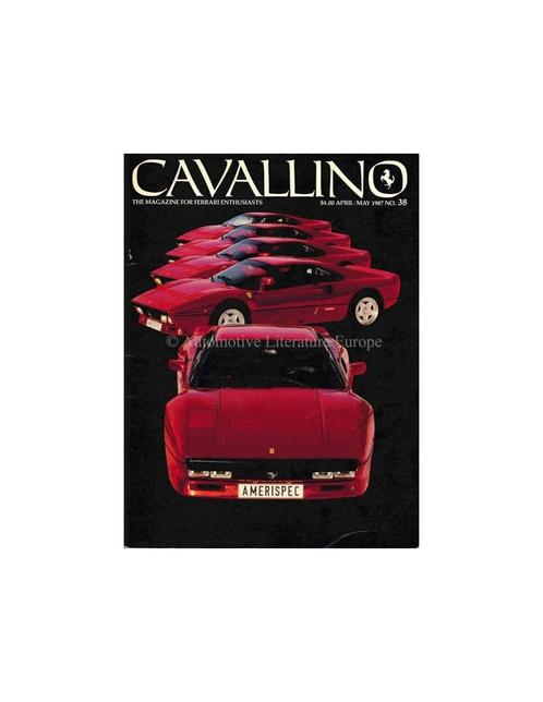 1987 FERRARI CAVALLINO MAGAZINE USA 38, Livres, Autos | Brochures & Magazines
