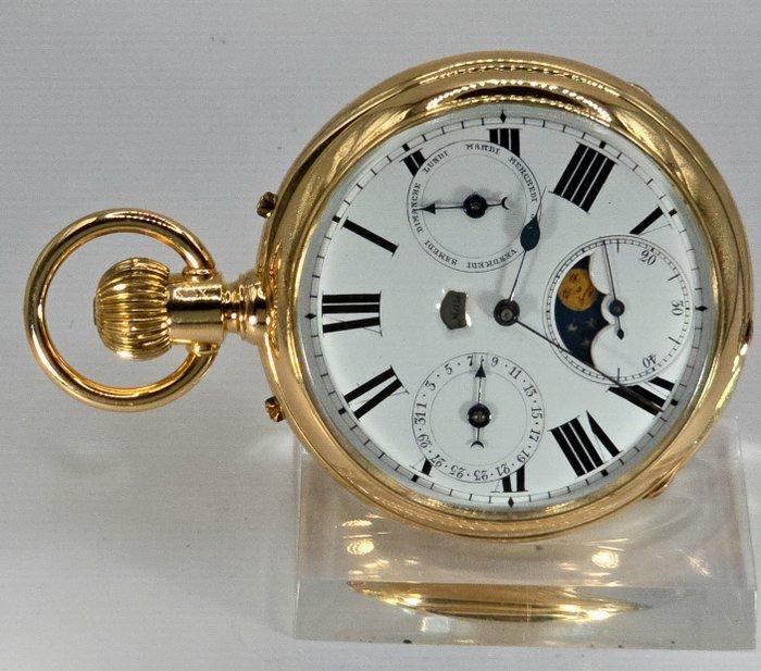 TS Schweiz - 18K Gold Savonette - digitale, Handtassen en Accessoires, Horloges | Heren