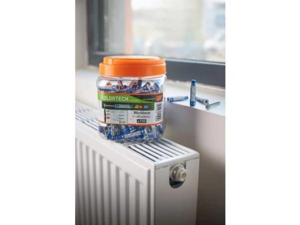 Veiling - 2x Spit COLORTECH universele plug met lenskopschro, Doe-het-zelf en Bouw, IJzerwaren en Bevestigingsmiddelen