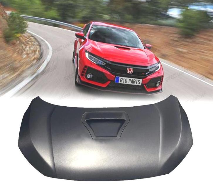 Capot Pour Honda Civic Hatchback 16-20 Look Type R, Auto-onderdelen, Carrosserie, Verzenden