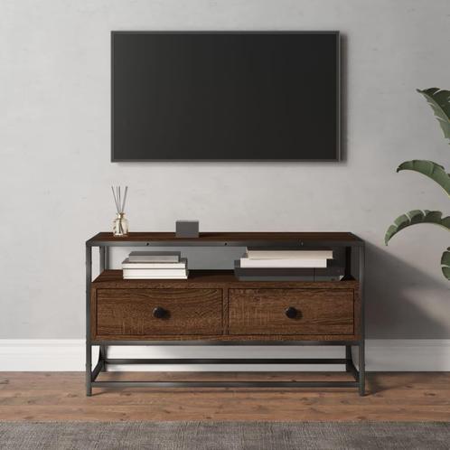 vidaXL Meuble TV chêne marron 80x35x45 cm bois, Maison & Meubles, Armoires | Mobilier de télévision, Neuf, Envoi