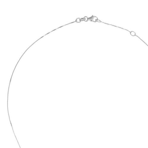 Ketting met hanger - 18 karaat Witgoud - 0.76ct. tw. Saffier, Handtassen en Accessoires, Antieke sieraden