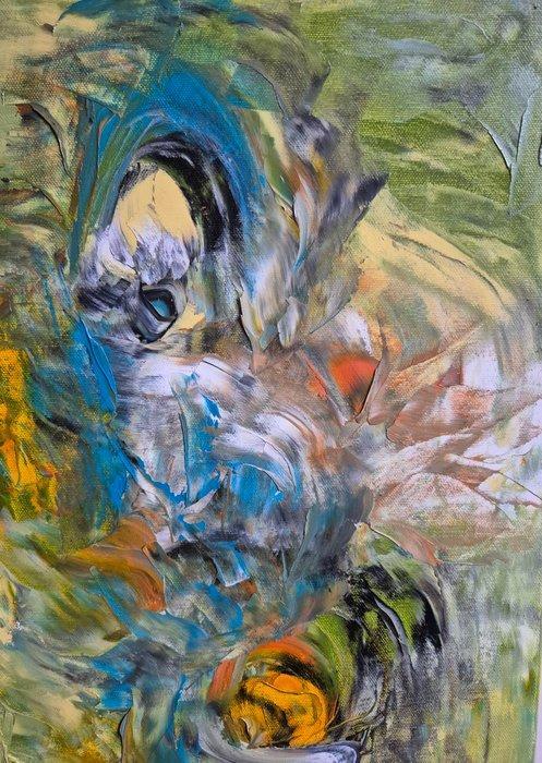 Frédérique Cantais (1966) - Jungle, Antiek en Kunst, Kunst | Schilderijen | Modern