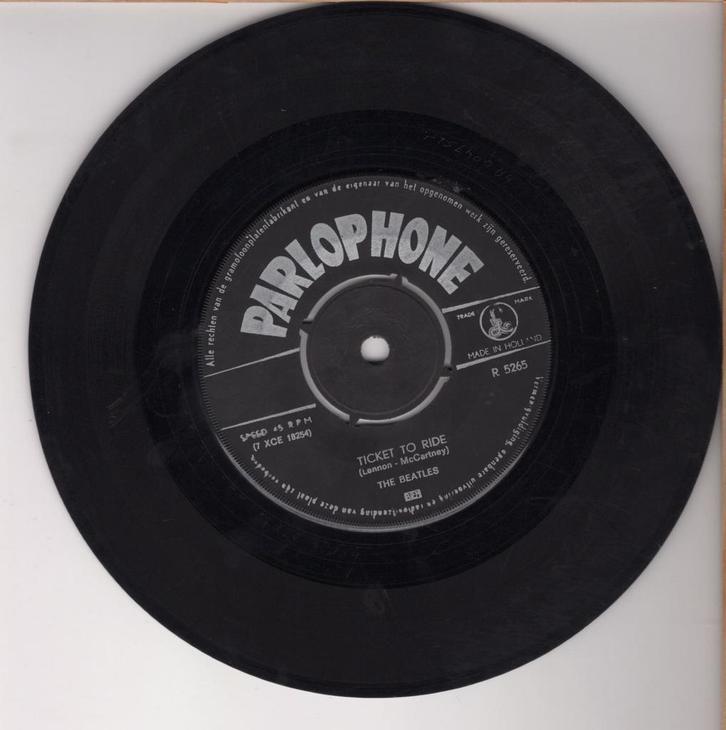 Beatles, The – Ticket To Ride / Yes It Is (1-7-Vinyl-Single, Cd's en Dvd's, Vinyl Singles, Ophalen of Verzenden