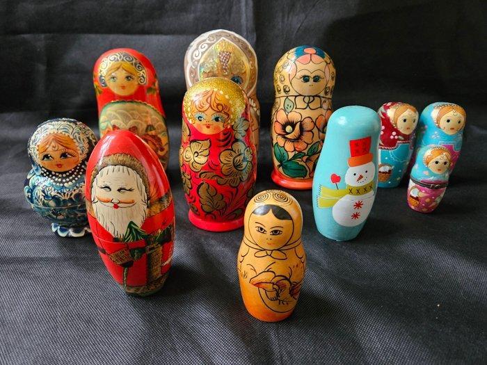 Figure - Matroesjka (11) - Bois, Antiek en Kunst, Curiosa en Brocante