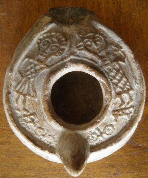 Byzantijns Terracotta Lamp, Antiek en Kunst, Antiek | Overige Antiek