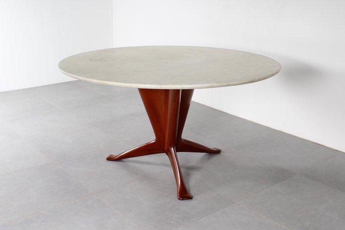 Fratelli Rizzi - Ico Parisi - Tafel - Carrara marmer, Hout, Antiquités & Art, Art | Objets design