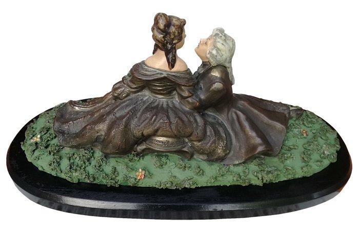 Guido Cacciapuoti Milano - Bruno Merli - sculptuur, Dama con, Antiquités & Art, Antiquités | Céramique & Poterie