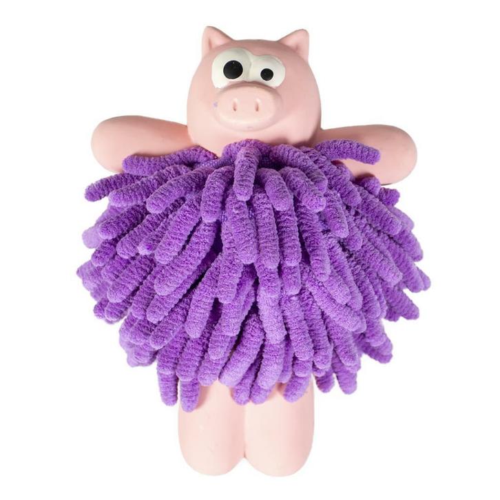 Duvo Latex varken met pluche buik, Dieren en Toebehoren, Hondenspeelgoed, Nieuw