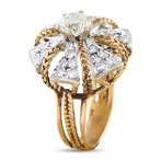 Ring - 18 karaat 18k rosegoud 1,31 ct diamantring, Roségoud, Nieuw
