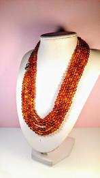 Cognac - goudkleurig - Baltisch amber - extra lange 2 m