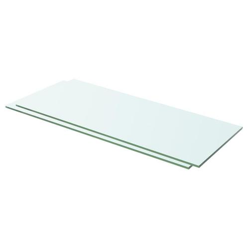 vidaXL Schappen 2 st 60x20 cm glas transparant, Huis en Inrichting, Kasten | Wandmeubels, Nieuw, Verzenden