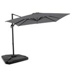 Zweefparasol Pisogne 300x300cm – Premium parasol - Grijs |, Tuin en Terras, Verzenden, Nieuw