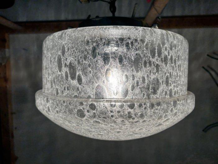 Plafondlamp - Glas, Metaal, Antiek en Kunst, Curiosa en Brocante