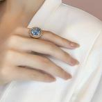 Ring - 18 karaat Geel goud - 10.20ct. tw. Topaas, Nieuw