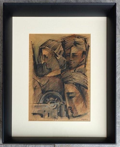 Tullio Crali (1910–2000) - Le Tessitrici, Antiek en Kunst, Kunst | Schilderijen | Klassiek